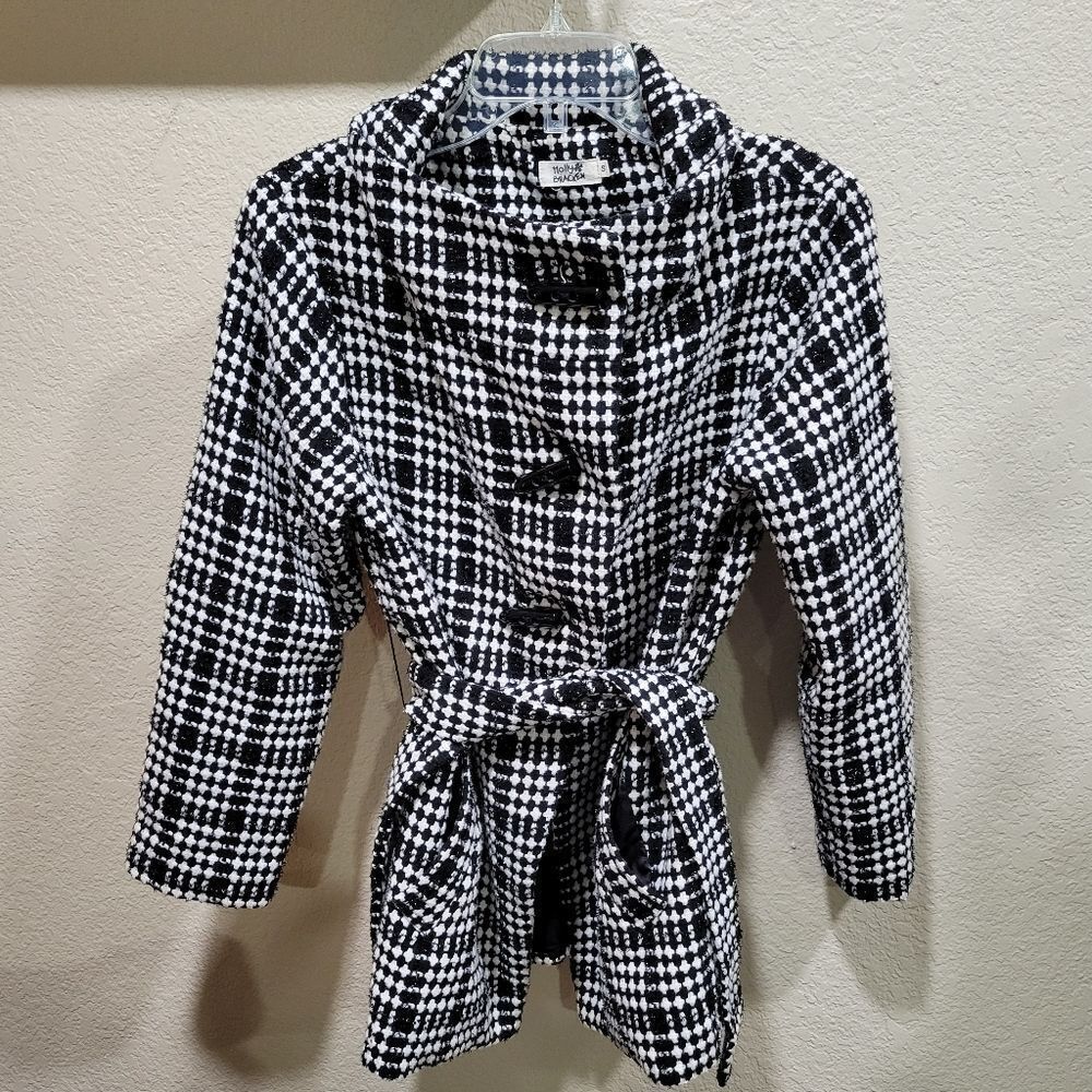 Molly bracken houndstooth peacoat